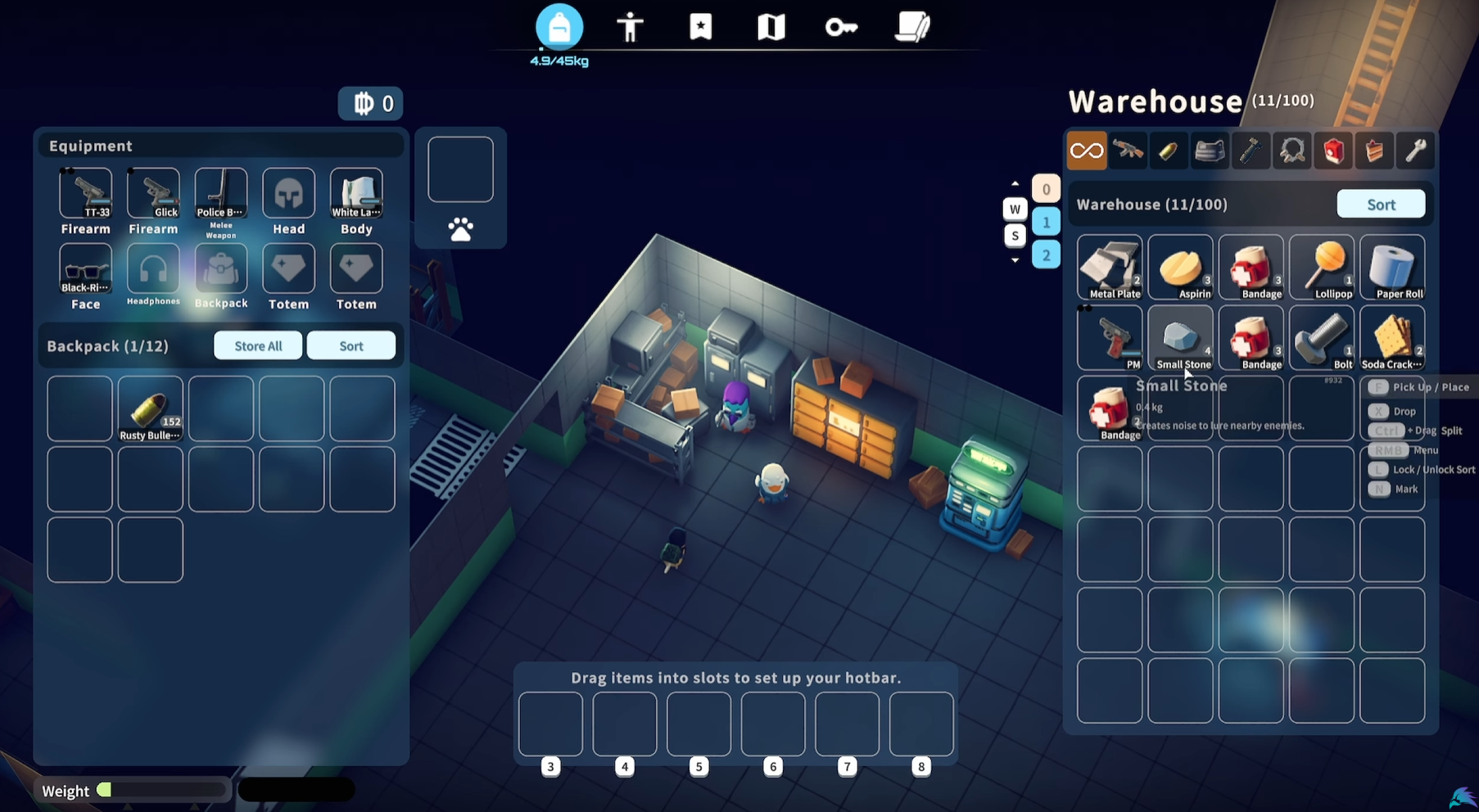 Bunker Stash UI and Locked Slots
