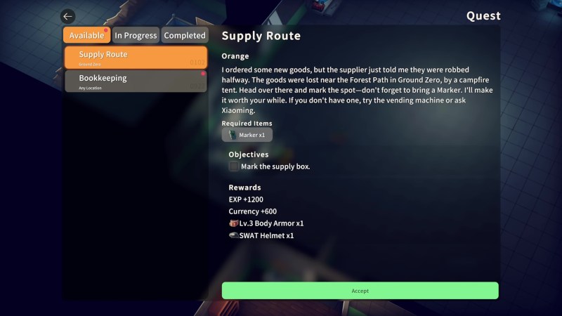 補給ルートクエスト