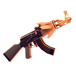 Flaming AK-47