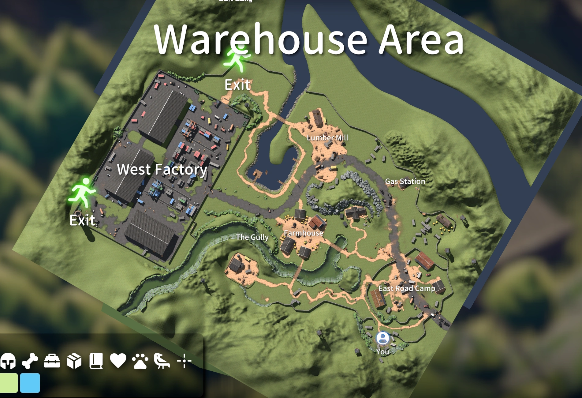 Warehouse Area Map